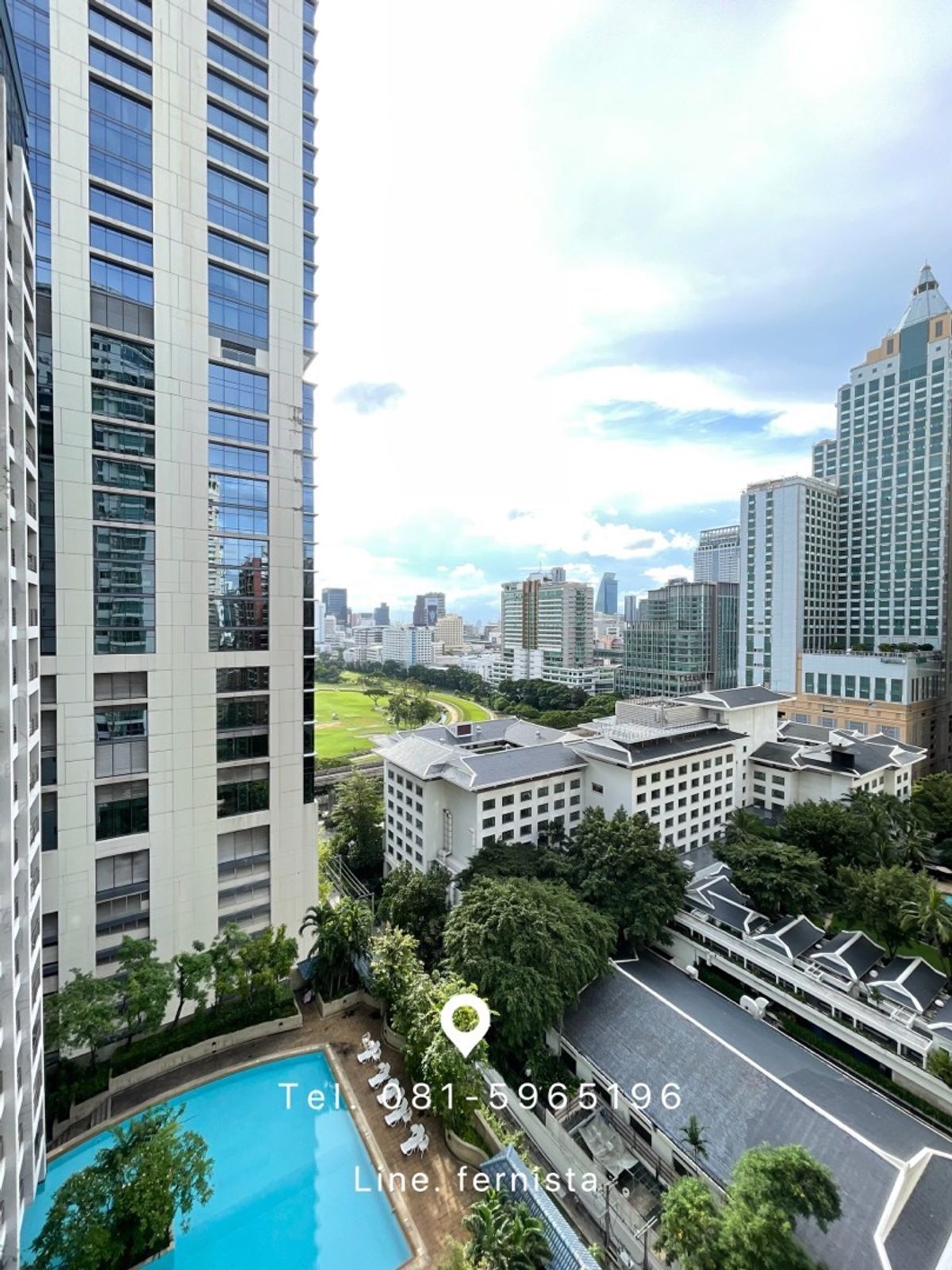 For RentCondoWitthayu, Chidlom, Langsuan, Ploenchit : ✨The Rajdamri✨ 2B 2B size 112, Beautiful view, Fully furnished, Feel like home, Nice decor, Rent 60,000 THB/month (Fern📲081-5965196)