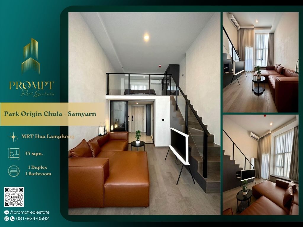 For RentCondoSiam Paragon ,Chulalongkorn,Samyan : OP01552 - Park Origin Chula - Samyarn :  พาร์ค ออริจิ้น จุฬา - สามย่าน - MRT Hua Lamphong/ MRT Samyan/ Chao Phraya River view
