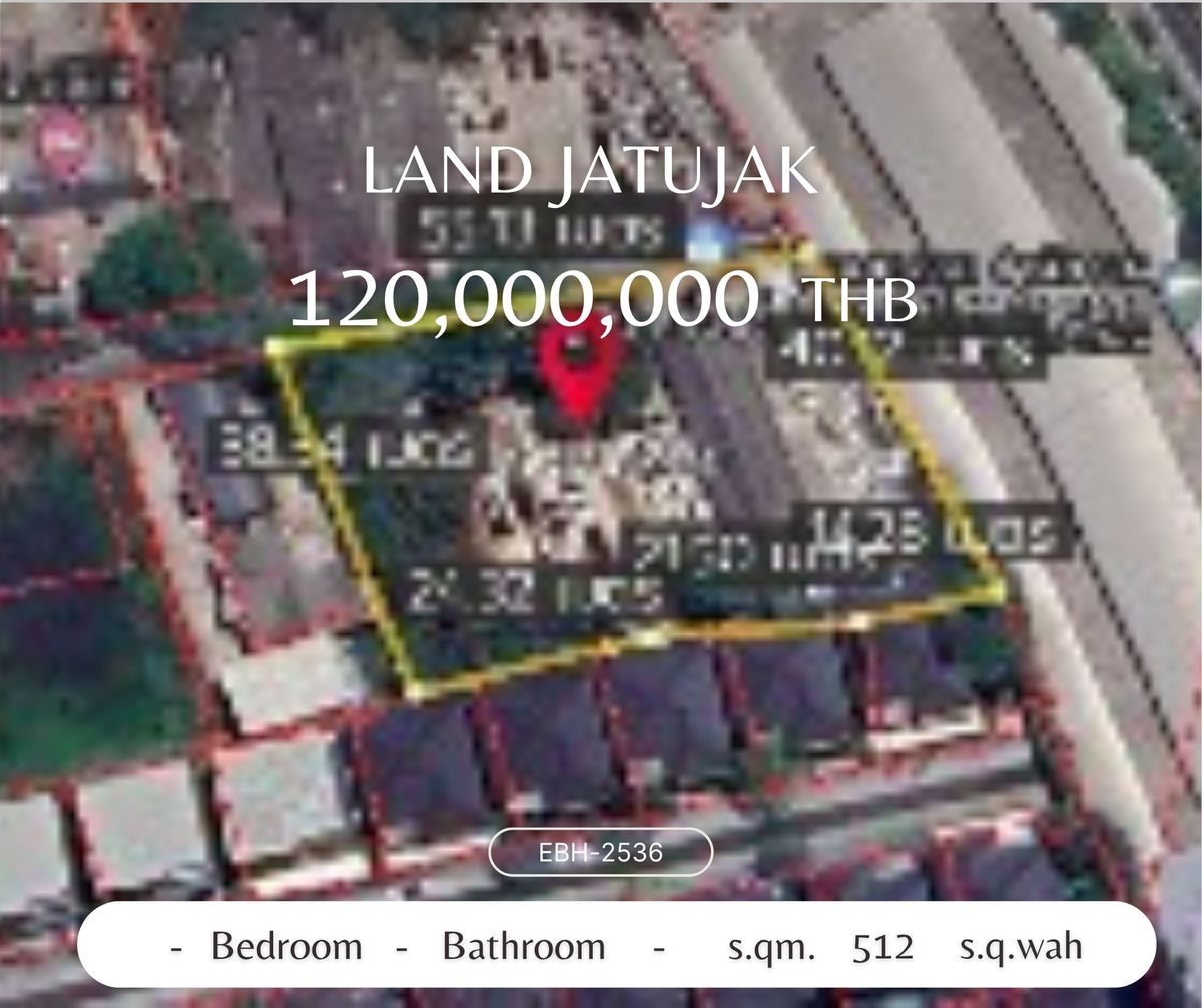 For SaleLandSapankwai,Jatujak : Land for sale - Chatuchak 512 SQ.WAH 120 MB.