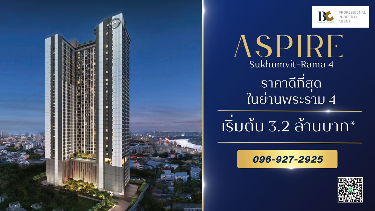 For SaleCondoKhlongtoei, Kluaynamthai : Near BTS, low stock studio room, only 105,xxx bath per sq.m.