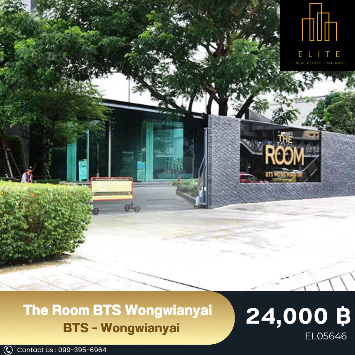 For RentCondoWongwianyai, Charoennakor : ✨ The Room BTS Wongwianyai, a luxury condo, touching the BTS near the city of Fer, full price. 💯