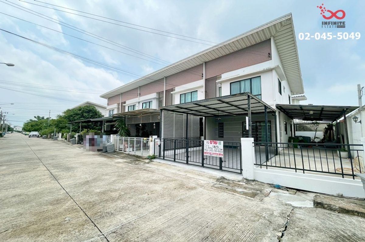 ขายทาวน์โฮมนนทบุรี บางใหญ่ บางบัวทอง : ขายทาวน์โฮม 2 ชั้น หลังริม 33ตารางวา โครงการโมดิวิลล่า ปิ่นเกล้า-วงแหวน ต่อเติมครบ พร้อมอยู่