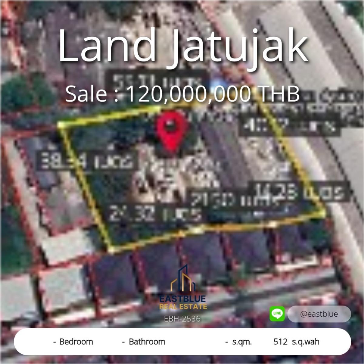 For SaleLandSapankwai,Jatujak : Land for sale - Chatuchak 512 SQ.WAH 120 MB.