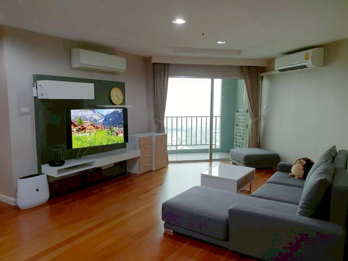 For RentCondoRama9, Petchburi, RCA : BBR152  For rent, Belle Grand Rama 9, building-B1, floor 26❤️2 bedrooms, 34,000.-/month, 064-959-8900