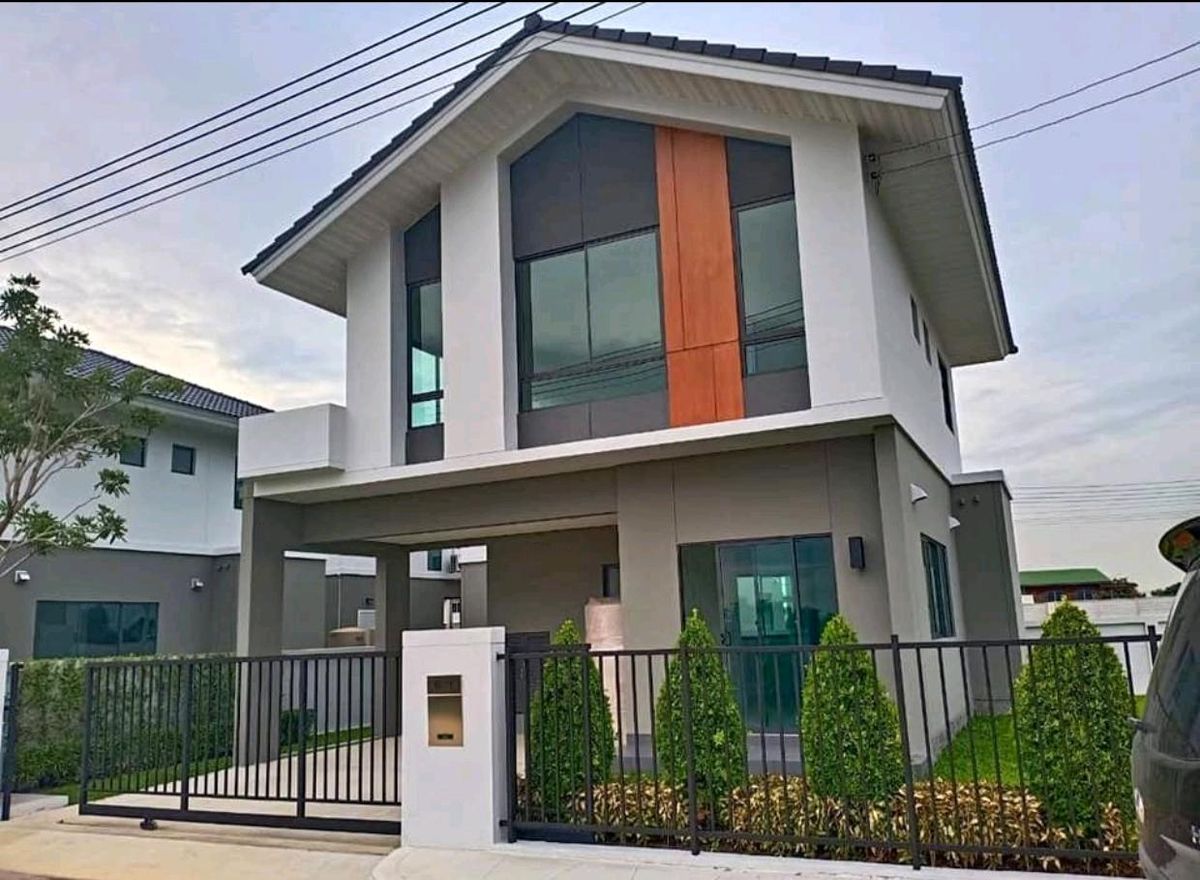 For RentHousePathum Thani,Rangsit, Thammasat : 💥 Rent 25,000 baht, Perfect Park Village, Ratchapruek-346, a lake house