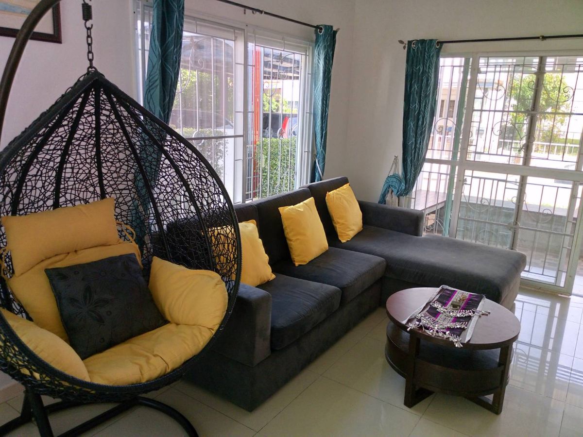For RentHousePathum Thani,Rangsit, Thammasat : Detached house, beautiful, full of all rooms+ complete electrical appliances, beautifully decorated with indoor parking lots