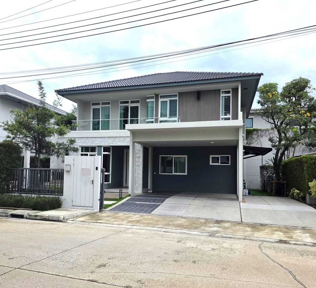 ให้เช่าบ้านลาดกระบัง สุวรรณภูมิ : ให้เช่า บ้านตกแต่งพร้อมอยู่ มัณฑนา บางนา-วงแหวน