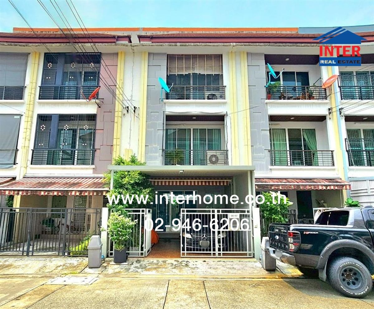 ขายทาวน์โฮมลาดพร้าว101 แฮปปี้แลนด์ : ทาวน์โฮม 3 ชั้น 20.3 ตร.ว. หมู่บ้านกลางเมืองลาดพร้าว87 ใกล้บิ๊กซีลาดพร้าว1 ซอยลาดพร้าว87 แยก10 ถนนลาดพร้าว101 ซอย39 เขตวังทองหลาง กรุงเทพมหานคร