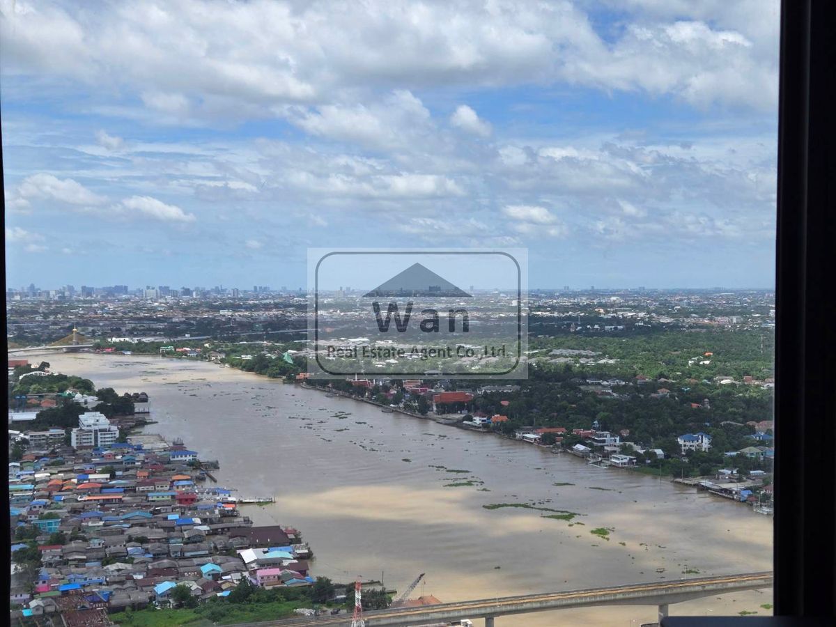 ให้เช่าคอนโดรัตนาธิเบศร์ สนามบินน้ำ พระนั่งเกล้า : ให้เช่า politan rive ชั้น 43 แบบ 2 ห้องนอน ขนาด 52 ตร.ม. วิวแม่น้ำ ครบพร้อมอยู่
