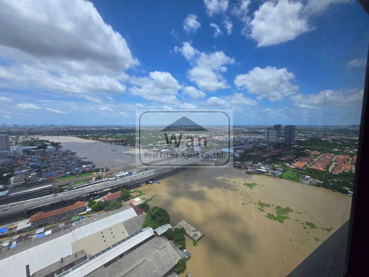 ให้เช่าคอนโดรัตนาธิเบศร์ สนามบินน้ำ พระนั่งเกล้า : ให้เช่า politan rive ชั้น 43 แบบ 2 ห้องนอน ขนาด 52 ตร.ม. วิวแม่น้ำ ครบพร้อมอยู่