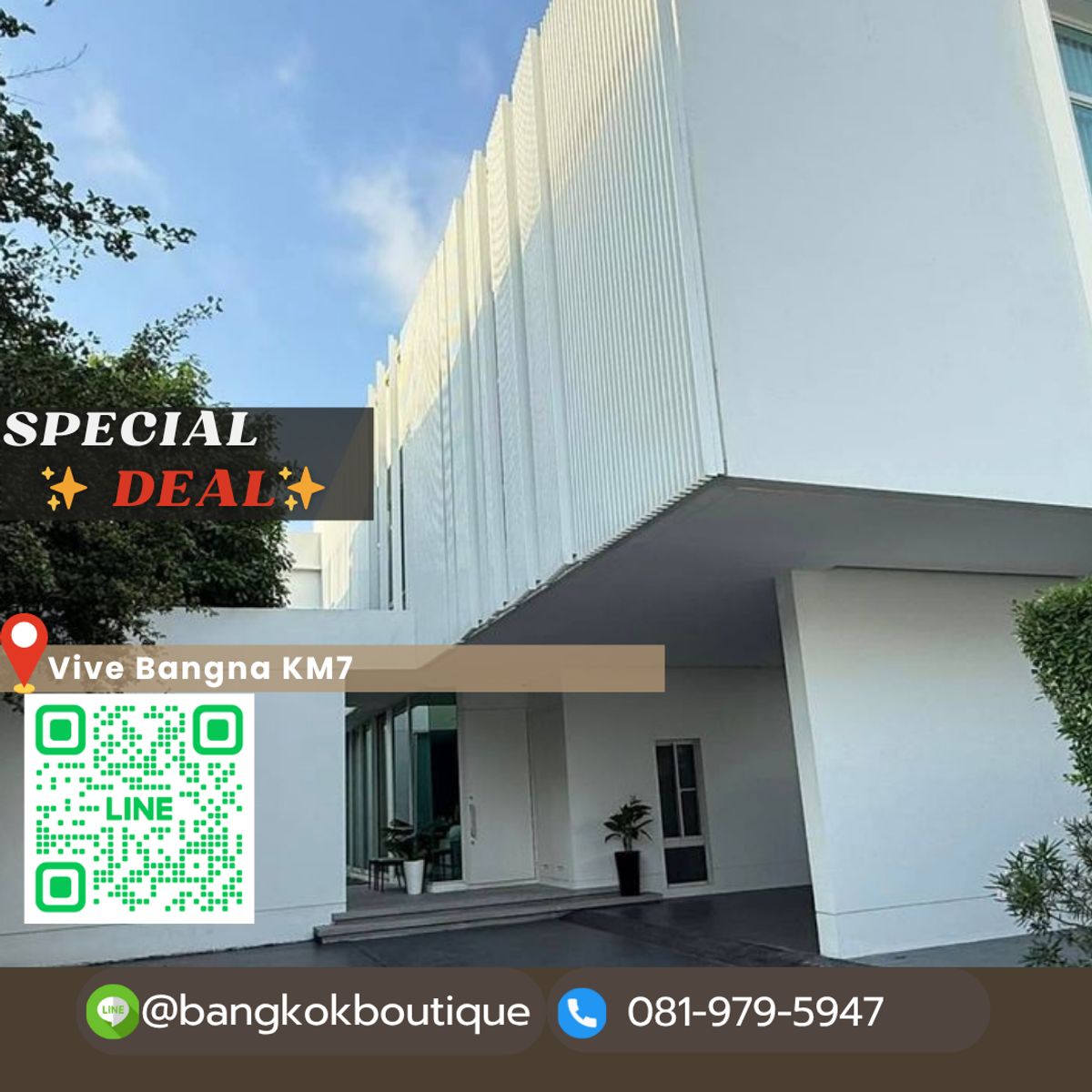 ให้เช่าบ้านบางนา แบริ่ง ลาซาล : 🔥𝑯𝒐𝒕𝑫𝒆𝒂𝒍🔥ให้เช่าบ้านเดี่ยวโครงการ  Vive Bangna Km.7  4 ห้องนอน