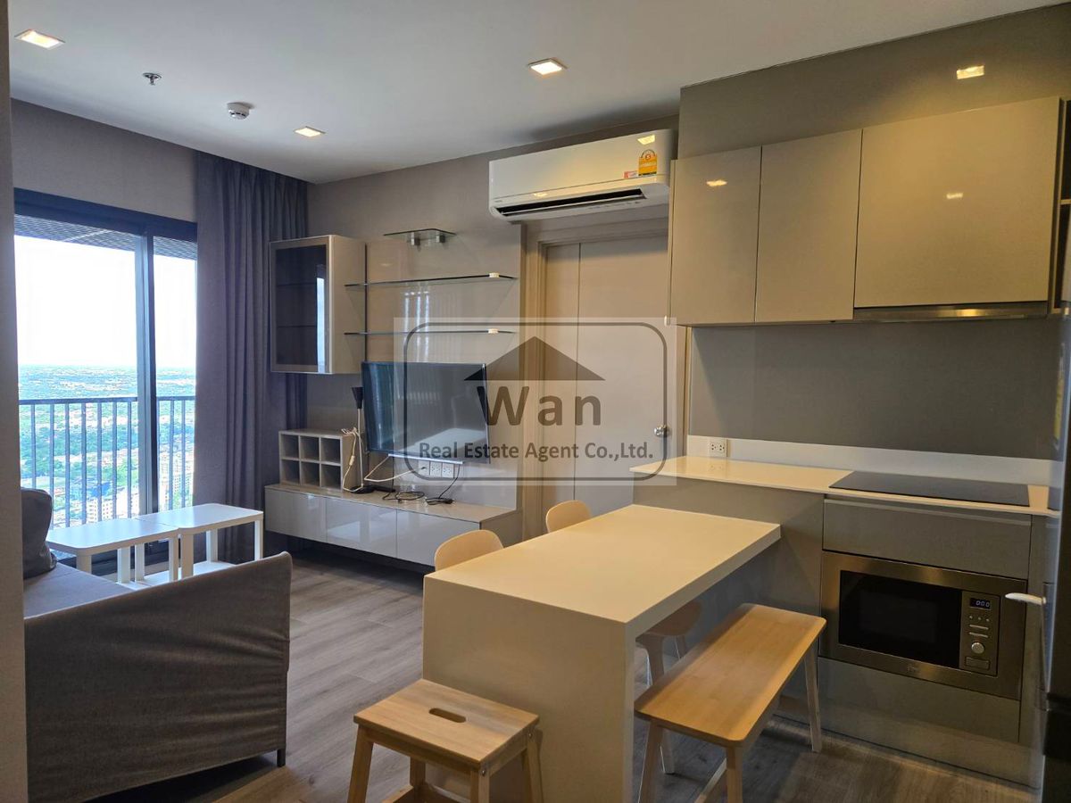 ให้เช่าคอนโดรัตนาธิเบศร์ สนามบินน้ำ พระนั่งเกล้า : ให้เช่า politan rive ชั้น 43 แบบ 2 ห้องนอน ขนาด 52 ตร.ม. วิวแม่น้ำ ครบพร้อมอยู่