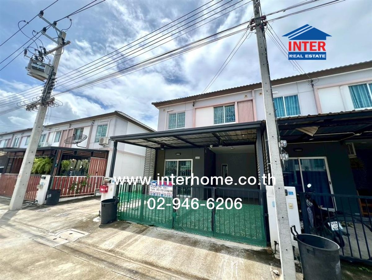 ขายทาวน์โฮมปทุมธานี รังสิต ธรรมศาสตร์ : ทาวน์เฮ้าส์ 2 ชั้น 18 ตร.ว. หมู่บ้านพฤกษา รังสิต-ธัญบุรี2 ถนนรังสิต-นครนายก ถนนเลียบคลองหก คลองหลวง ปทุมธานี