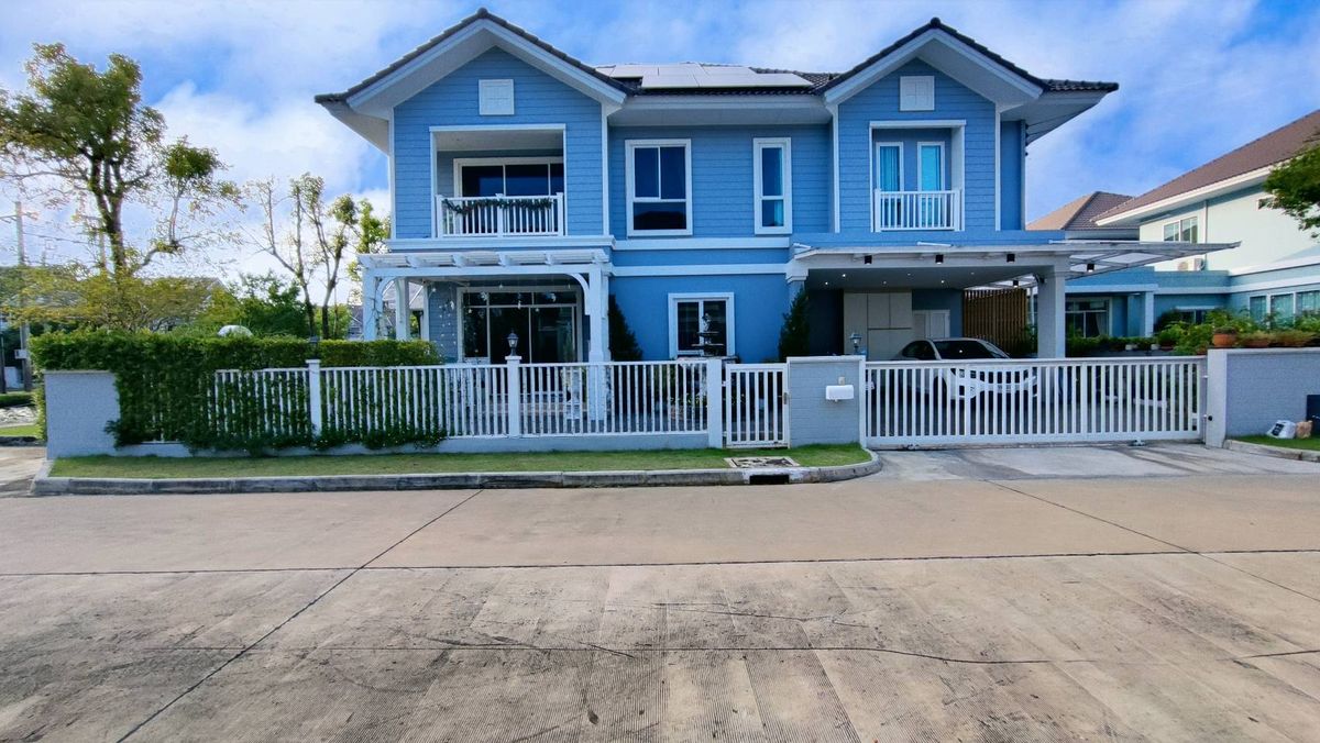 ขายบ้านนวมินทร์ รามอินทรา : ขายบ้านเดี่ยวบุราสิริ ปัญญาอินทรา Burasiri Panyaintra หลังมุม 5 นอน บิ้วอินมากกว่าบ้านตัวอย่าง