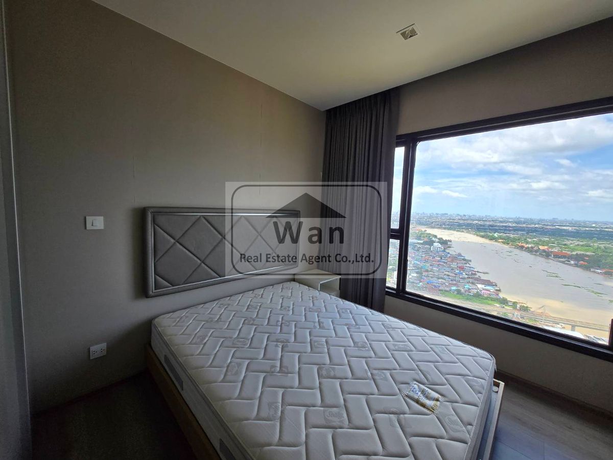 ให้เช่าคอนโดรัตนาธิเบศร์ สนามบินน้ำ พระนั่งเกล้า : ให้เช่า politan rive ชั้น 43 แบบ 2 ห้องนอน ขนาด 52 ตร.ม. วิวแม่น้ำ ครบพร้อมอยู่