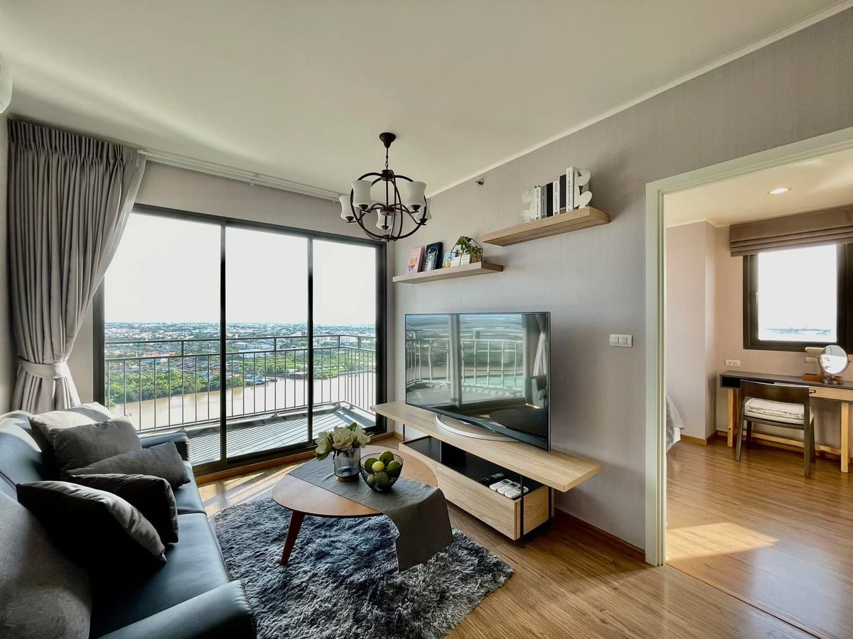 ให้เช่าคอนโดพระราม 3 สาธุประดิษฐ์ : ⭐️ U Delight Residence Riverfront Rama 3 ⭐️ 2 ห้องนอน 1 ห้องน้ำ ห้องสวยมากตกแต่งอย่างดี เฟอร์ฯและเครื่องใช้ไฟฟ้าครบ