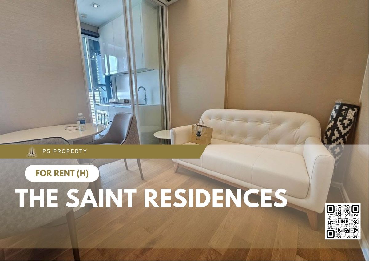 ให้เช่าคอนโดลาดพร้าว เซ็นทรัลลาดพร้าว : ให้เช่า 📍 The Saint Residences 📍 เฟอร์นิเจอร์ และ เครื่องใช้ไฟฟ้าครบ ใกล้ BTS ห้าแยกลาดพร้าว