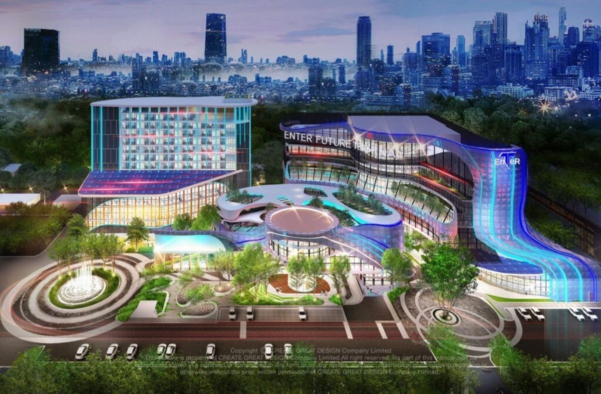 For RentOfficeVipawadee, Don Mueang, Lak Si : Line: @zimple_asset  Fully furnished office space for rent featuring modern-style decor and fully equipped with essential office furniture for immediate use.