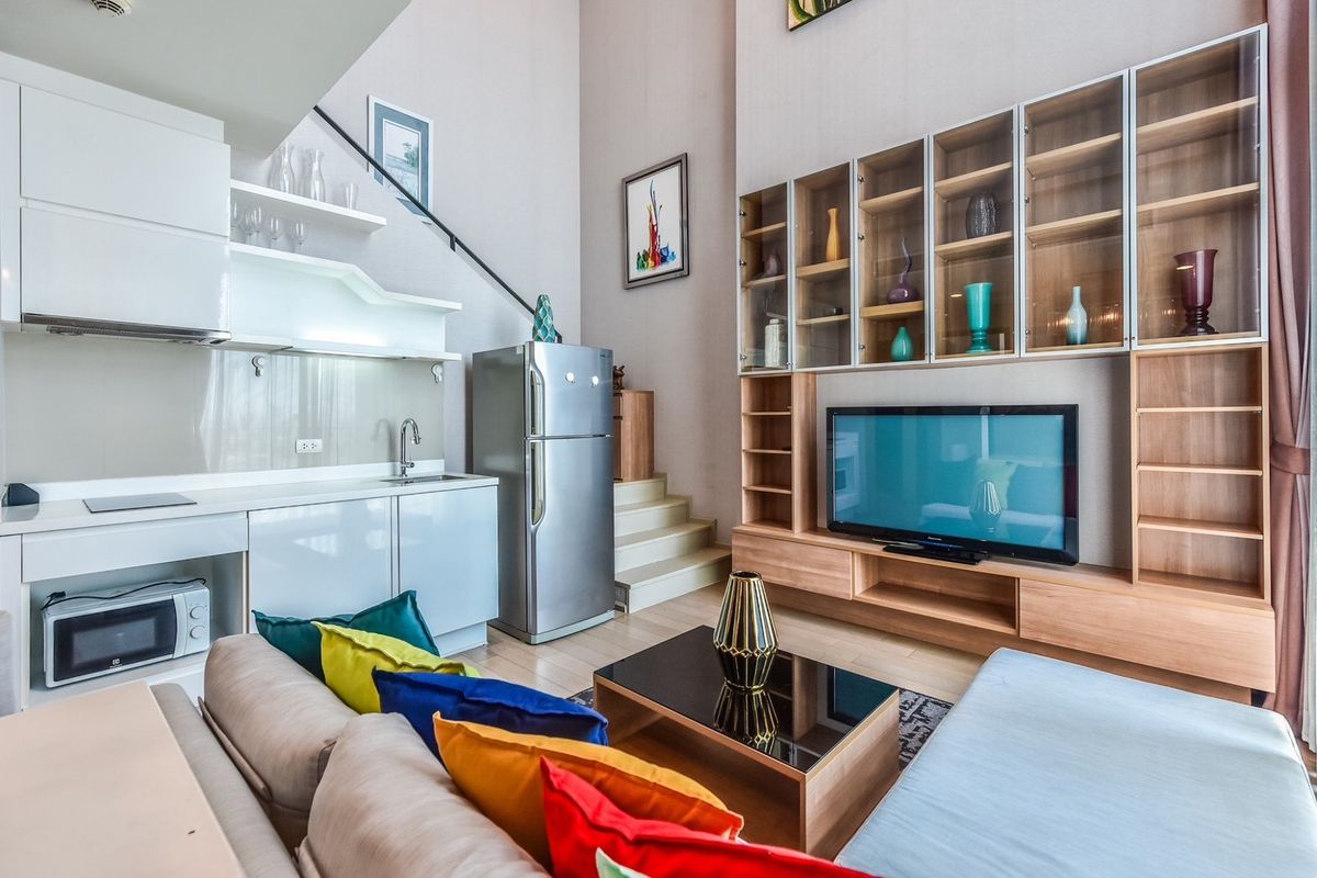 ให้เช่าคอนโดราชเทวี พญาไท : ให้เช่า Pyne by sansiri   2beds duplex size 80 sq.m. F/F Ready to move in