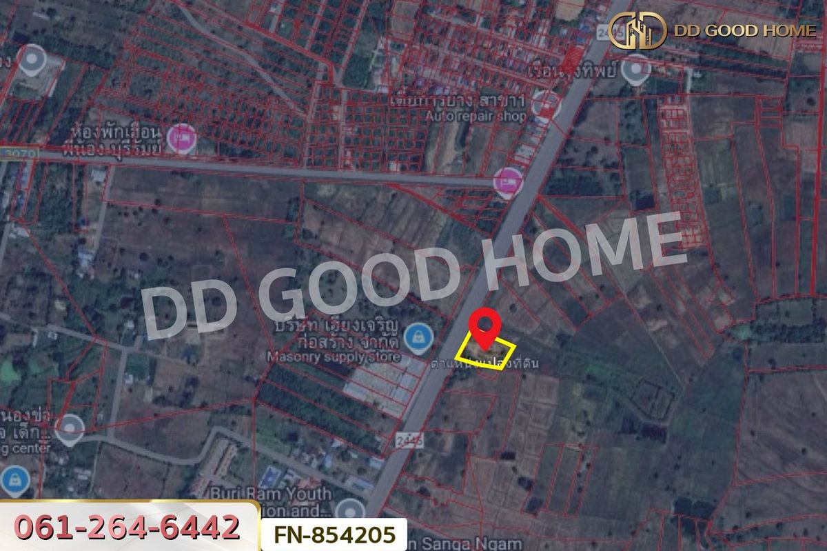 ขายที่ดินบุรีรัมย์ : FN-854205 ที่ดินสะแกซำ 3 ไร่ บุรีรัมย์ ใกล้เฮียงเจริญก่อสร้าง