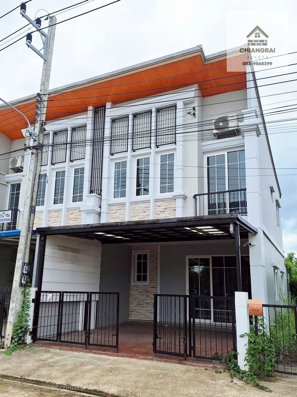 ให้เช่าทาวน์โฮมเชียงราย : ให้เช่าบ้านทาวน์โฮม🏠หลังมุม หมู่บ้านGolden Town บิ๊กซี-แยกสนามบิน