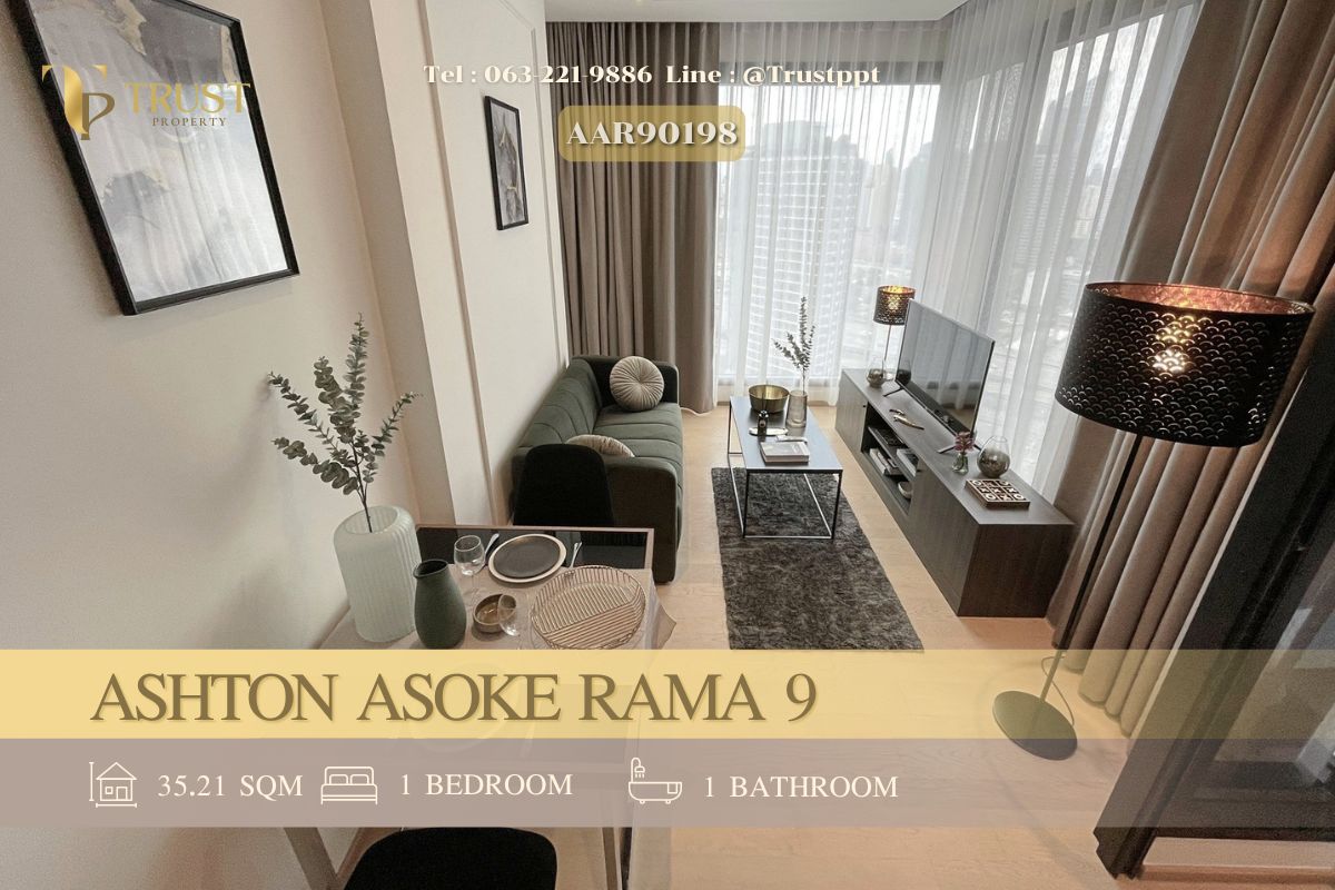 ให้เช่าคอนโดพระราม 9 เพชรบุรีตัดใหม่ RCA : ให้เช่า 🍀Ashton Asoke Rama 9🍀ห้องสวยตกแต่งอย่างดี พร้อมเข้าอยู่ ✨