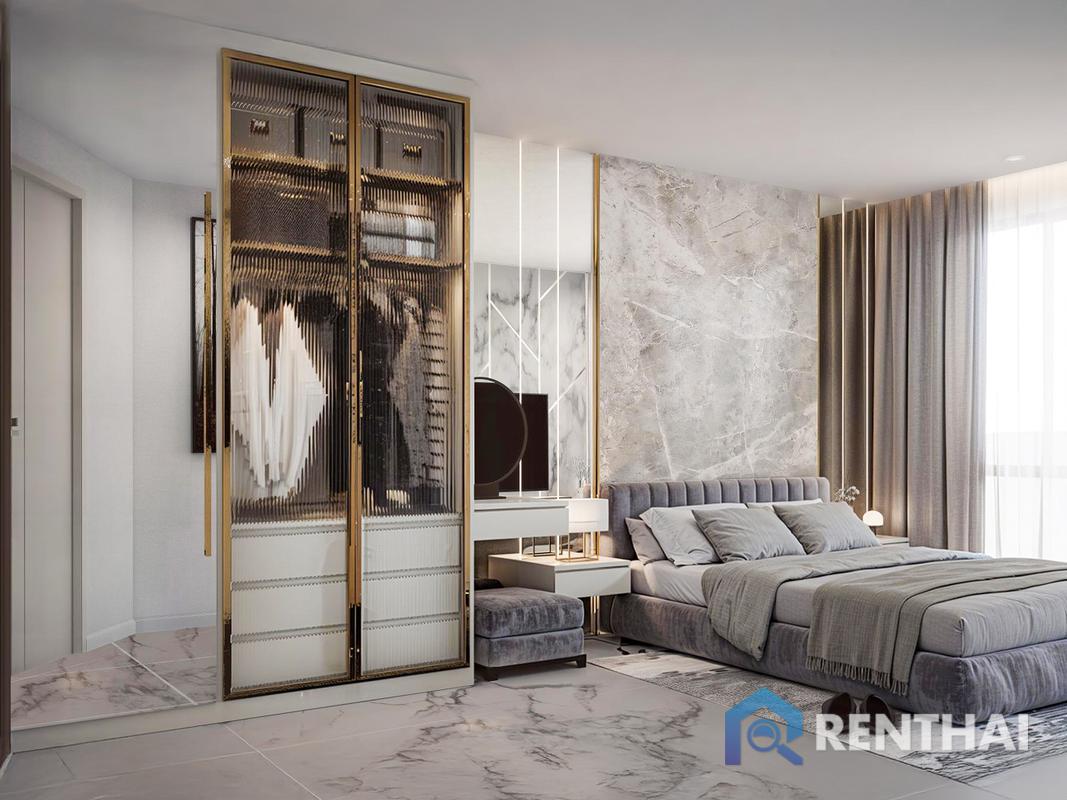 For SaleCondoPattaya, Bangsaen, Chonburi : Splendid 2-Bed Avenue Boutique Condo in Pattaya at 5.79 Mb , Semi-furnished & Facility-Rich