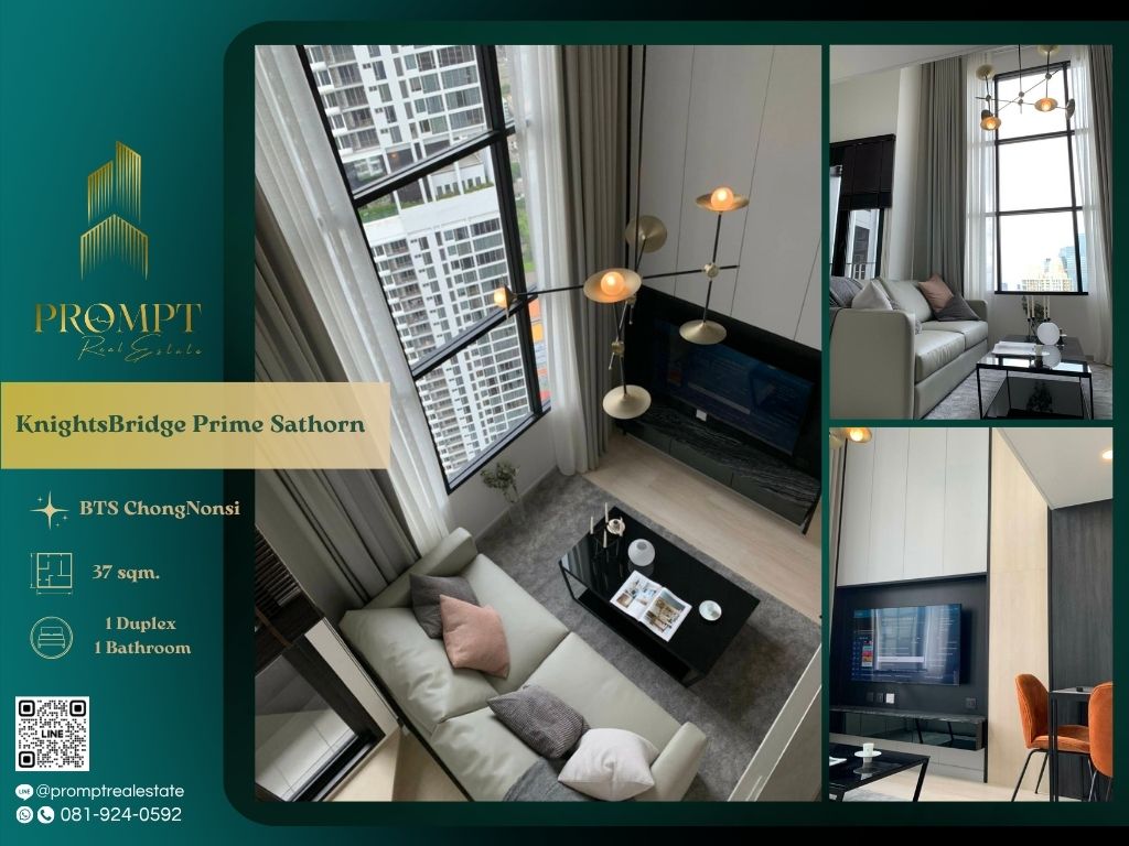 ให้เช่าคอนโดสาทร นราธิวาส : KL04987 - KnightsBridge Prime Sathorn :  ไนท์บริดจ์ ไพร์ม สาทร - BTS ChongNonsi / RajamangalaUniversityofTechnology / CentralRama3