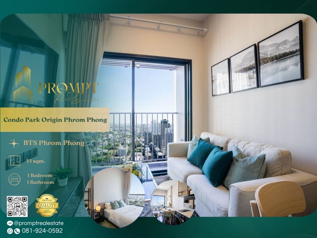 For RentCondoSukhumvit, Asoke, Thonglor : OP01874 - Condo Park Origin Phrom Phong :  คอนโด พาร์ค ออริจิ้น พร้อมพงษ์ - BTS Phrom Phong / Emporium