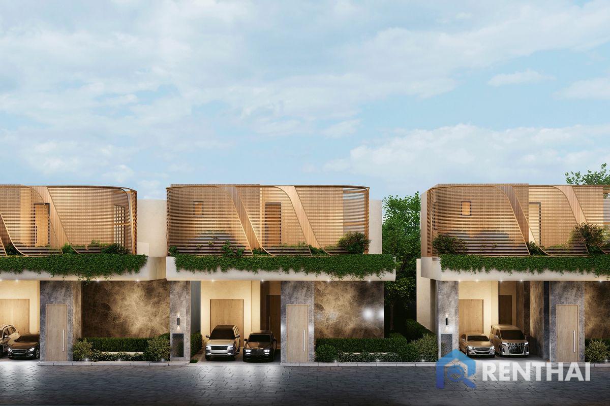 For SaleHousePattaya, Bangsaen, Chonburi : Modern luxury pool villa ready to move in