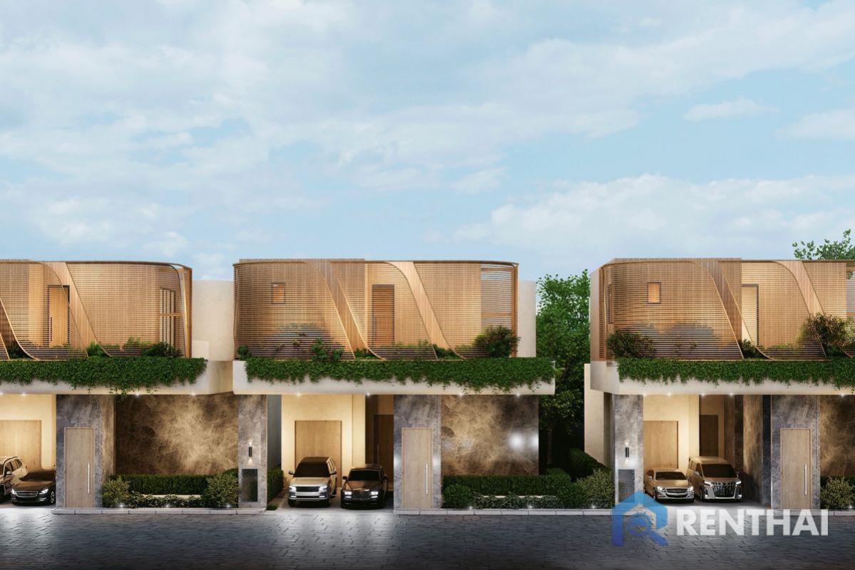 For SaleHousePattaya, Bangsaen, Chonburi : Modern luxury pool villa ready to move in