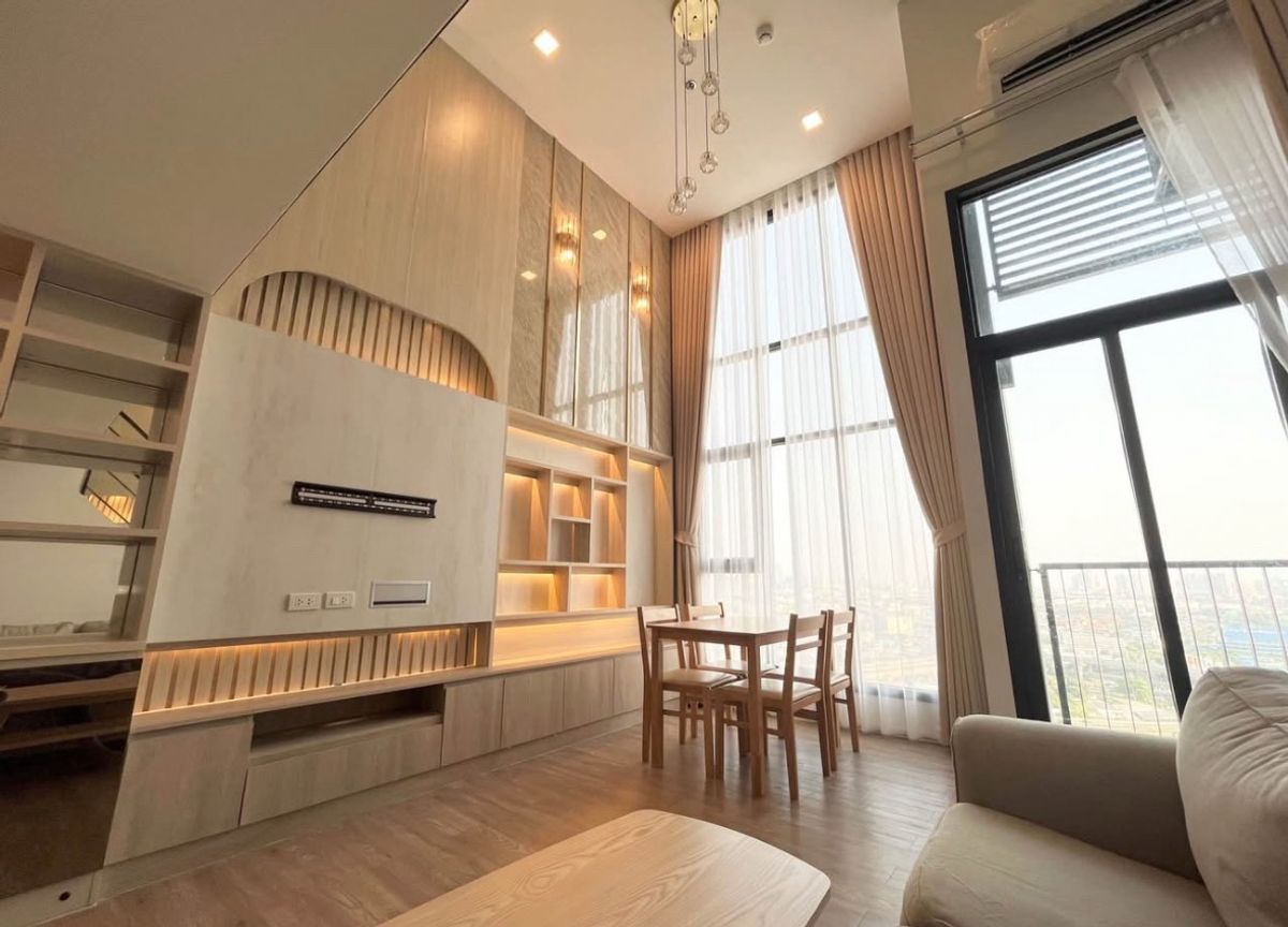 For RentCondoOnnut, Udomsuk : ‼ ️ Condo for rent - Near 𝐁𝐓𝐒 Onnut‼️ 📍 𝐌𝐨𝐝𝐢𝐳 𝐒𝐮𝐤𝐡𝐮𝐦𝐯𝐢𝐭 𝟓𝟎 𝟓𝟎📍Duplex Unit ✨🏷️ 𝟐𝟓, 𝟓𝟎𝟎 baht/month