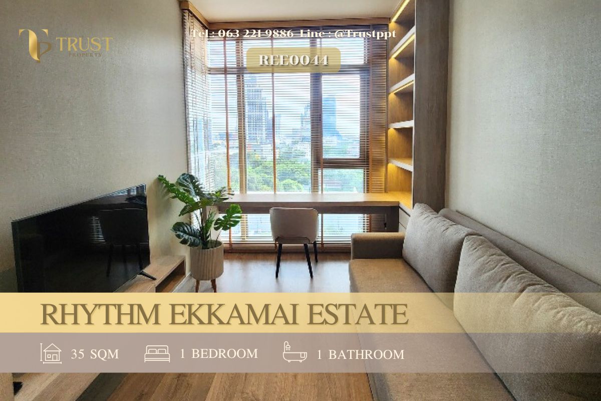 ให้เช่าคอนโดสุขุมวิท อโศก ทองหล่อ : ให้เช่า 🍀Rhythm Ekkamai Estate🍀ห้องสวย ตกแต่งอย่างดี ว่างพร้อมเข้าอยู่✨