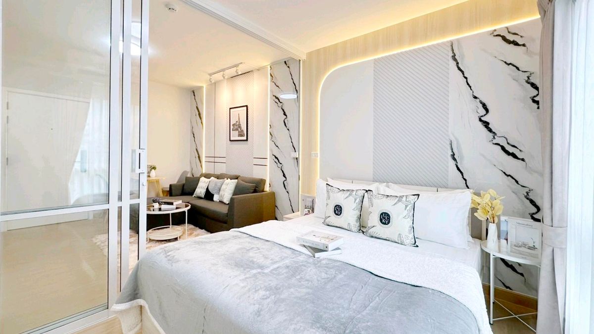 For SaleCondoPinklao, Charansanitwong : Stop the head.‼ ️ No need to hire a mechanic. You dont have to decorate the room by yourself. Save decoration budget We are ready to be ready. ✨️✨️ Book first. ✨️✨️ Free Down 🌳🌳 Unio Charan 3 (𝐔𝐧𝐢𝐨 𝟑 𝟑) 🌳🌳