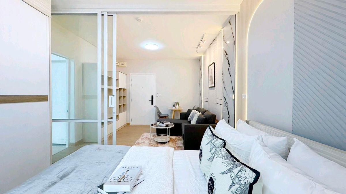 For SaleCondoPinklao, Charansanitwong : Stop the head.‼ ️ No need to hire a mechanic. You dont have to decorate the room by yourself. Save decoration budget We are ready to be ready. ✨️✨️ Book first. ✨️✨️ Free Down 🌳🌳 Unio Charan 3 (𝐔𝐧𝐢𝐨 𝟑 𝟑) 🌳🌳