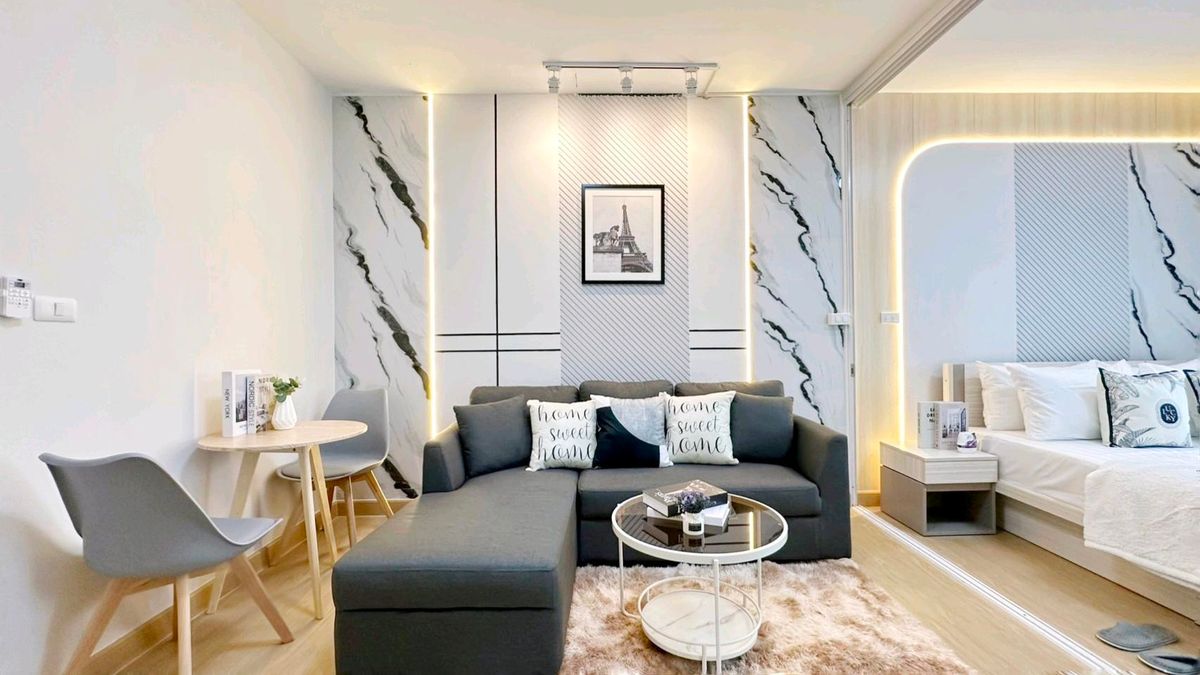 For SaleCondoPinklao, Charansanitwong : Stop the head.‼ ️ No need to hire a mechanic. You dont have to decorate the room by yourself. Save decoration budget We are ready to be ready. ✨️✨️ Book first. ✨️✨️ Free Down 🌳🌳 Unio Charan 3 (𝐔𝐧𝐢𝐨 𝟑 𝟑) 🌳🌳