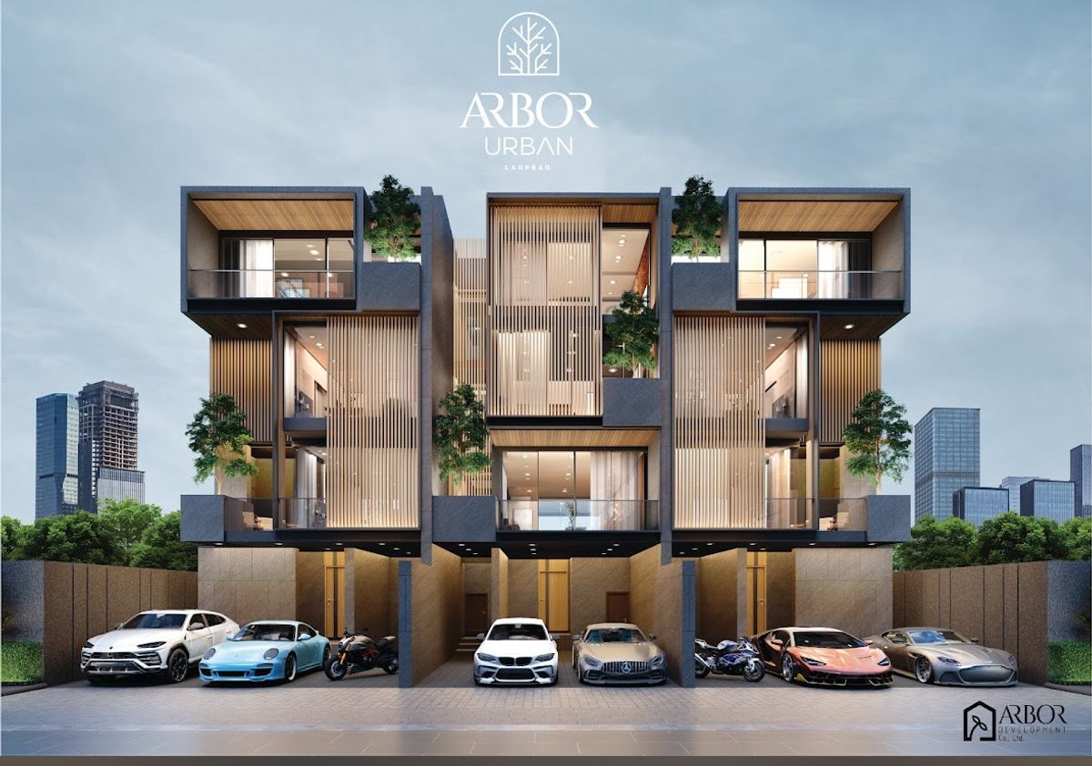 ขายโฮมออฟฟิศลาดพร้าว101 แฮปปี้แลนด์ : ขายบ้านหรู ARBOR URBAN Ladprao122 ยูนิตสุดท้าย ราคาสุดพิเศษ ติดรถไฟฟ้า เดินเพียง 1 นาที FULLY FURNISHED พร้อมเข้าอยู่