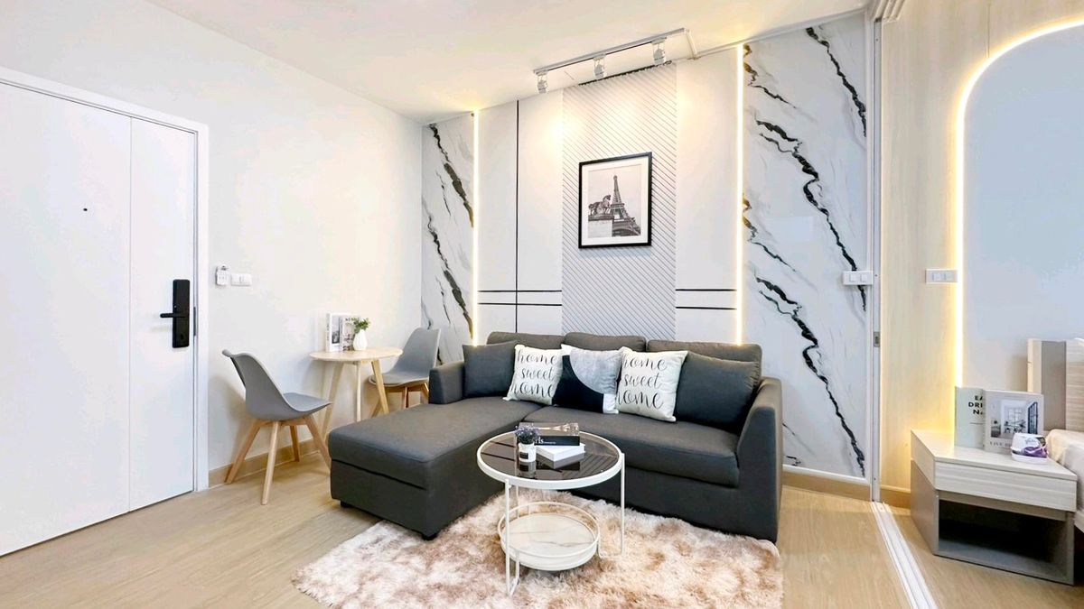 For SaleCondoPinklao, Charansanitwong : Stop the head.‼ ️ No need to hire a mechanic. You dont have to decorate the room by yourself. Save decoration budget We are ready to be ready. ✨️✨️ Book first. ✨️✨️ Free Down 🌳🌳 Unio Charan 3 (𝐔𝐧𝐢𝐨 𝟑 𝟑) 🌳🌳