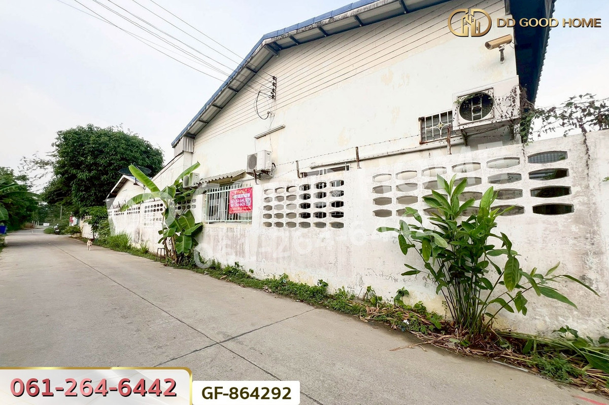 ขายที่ดินนนทบุรี บางใหญ่ บางบัวทอง : GF-864292 โกดังพร้อมออฟฟิศ บ้านกล้วย-ไทรน้อย 203 ตร.ว. นนทบุรี ใกล้เทศบาลพิมลราช