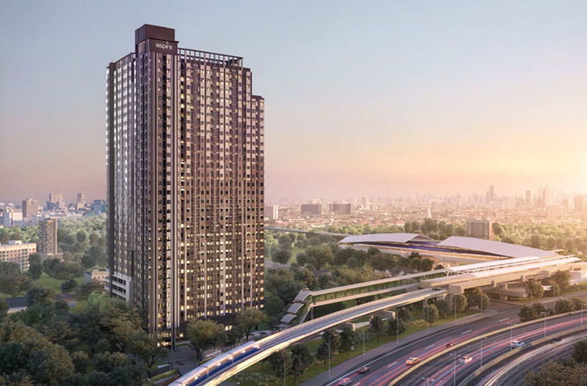 For SaleCondoSilom, Saladaeng, Bangrak : 🔷 Aspire Sathorn-Ratchapruek Condo ready to be near BTS and MRT Bang Wa, only 350 meters. Price only 4.1 million baht for room 2 Bedroom Plus, size 46 sq.m.