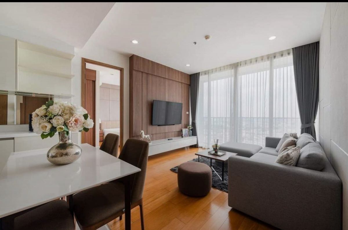 ให้เช่าคอนโดวงเวียนใหญ่ เจริญนคร : 🔥Rent 2BR 2BR🔥72sqm Floor27🔥45,000/month🔥@Bright Wongwiamyai🔥