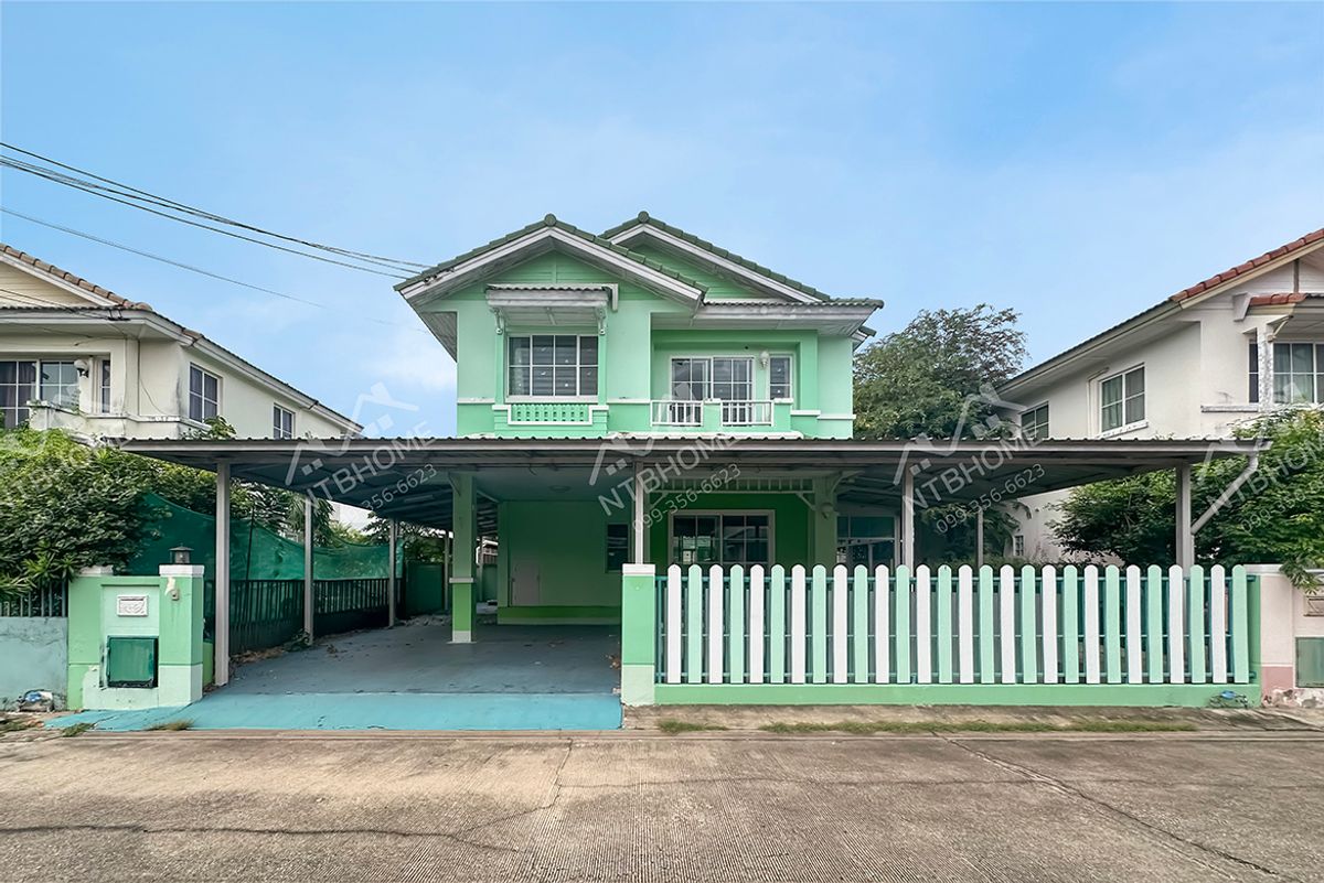 ขายบ้านนนทบุรี บางใหญ่ บางบัวทอง : ชลลดา วัดลาดปลาดุก ต่อเติมครบพร้อมอยู่ ใกล้รถไฟฟ้าสายสีม่วง