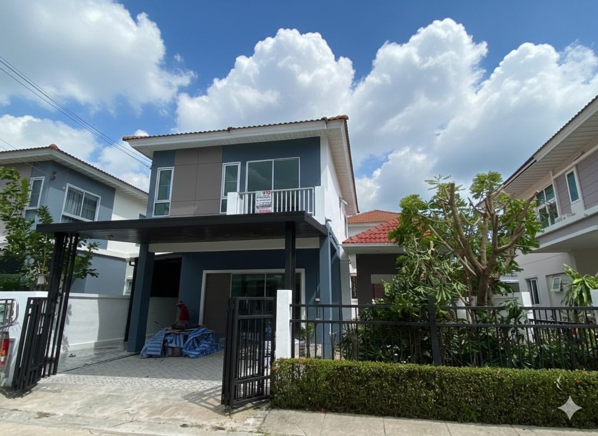 For SaleTownhomeMahachai Samut Sakhon : House for sale Supalai Bella Village, Rama 2-Pantai Norasing Plus a small house next to the new renovated house, cheaper than the project