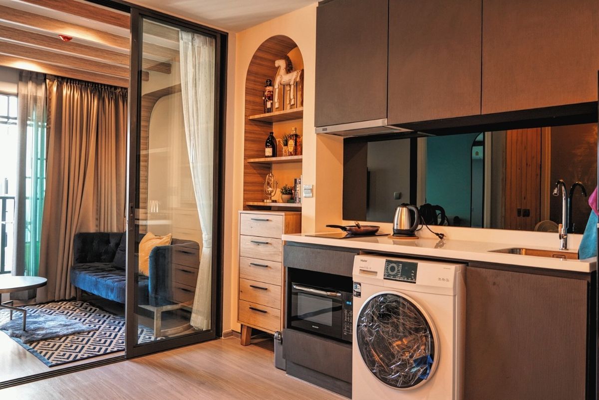 For RentCondoLadprao, Central Ladprao : For Rent – Life Ladprao | 1BR, 35 Sq.m | High Floor | Fully Furnished | BTS & MRT Access