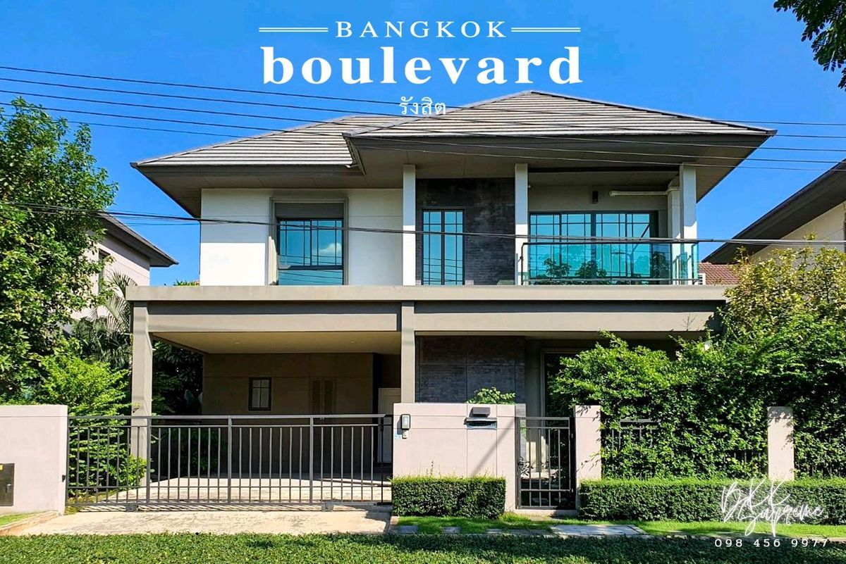 For RentHousePathum Thani,Rangsit, Thammasat : ** (Rental) ** House on the Maine Road, Bangkok Boulevard Rangsit, Khlong 4