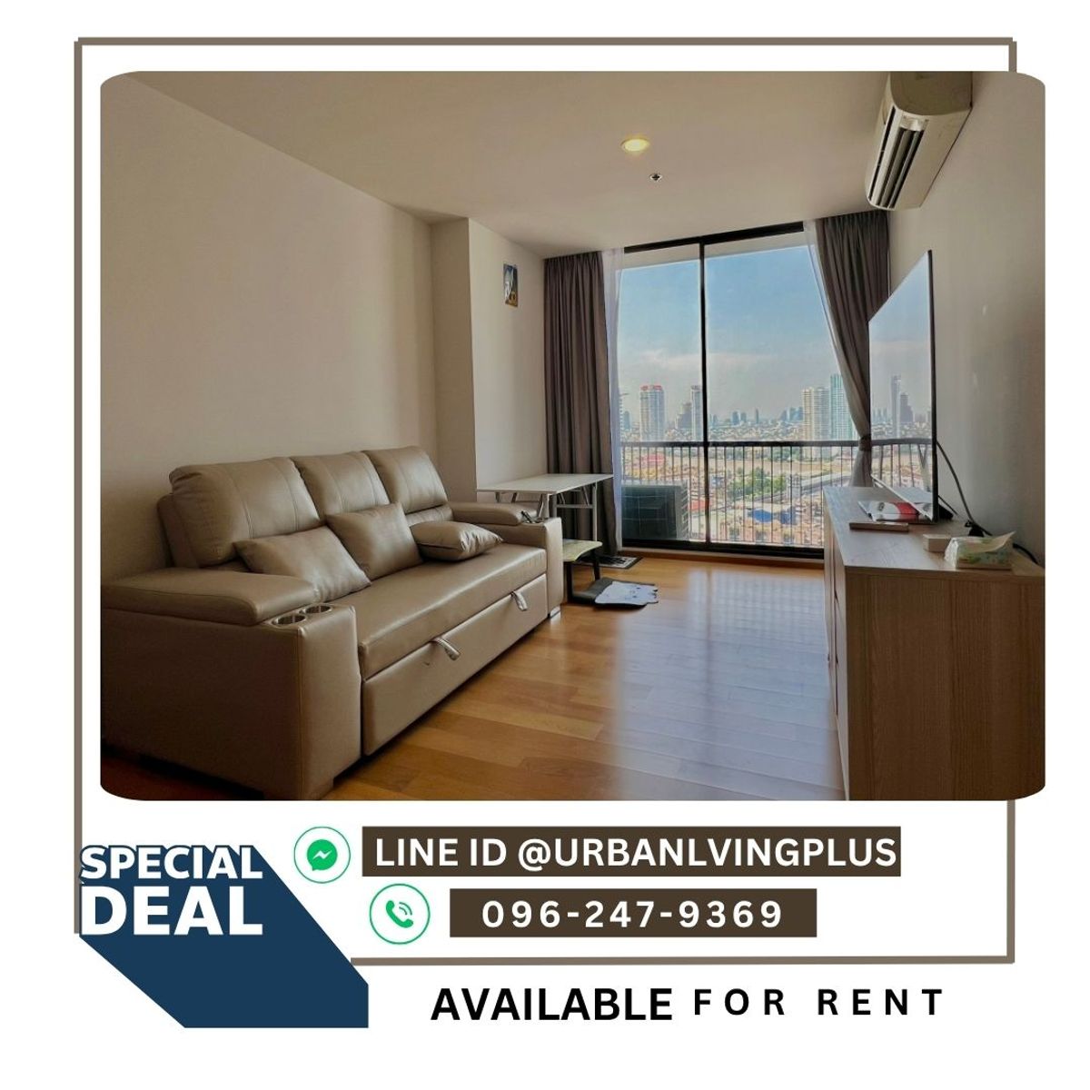 For RentCondoSathorn, Narathiwat : ( U20250604300 ) Tel/Line 096-2479369 , FOR RENT NOBLE REVO SILOM 1 Bedroom 1 Bathroom 55 Sq.M. Ready to move in✨