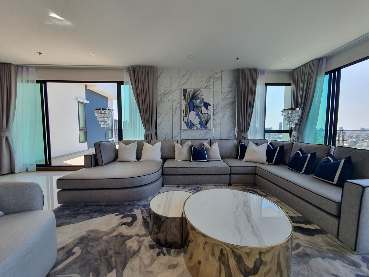 For RentCondoWongwianyai, Charoennakor : Penthouse for rent - Supalai Premier Charoen Nakhon Price 350,000 baht [MKr250615]