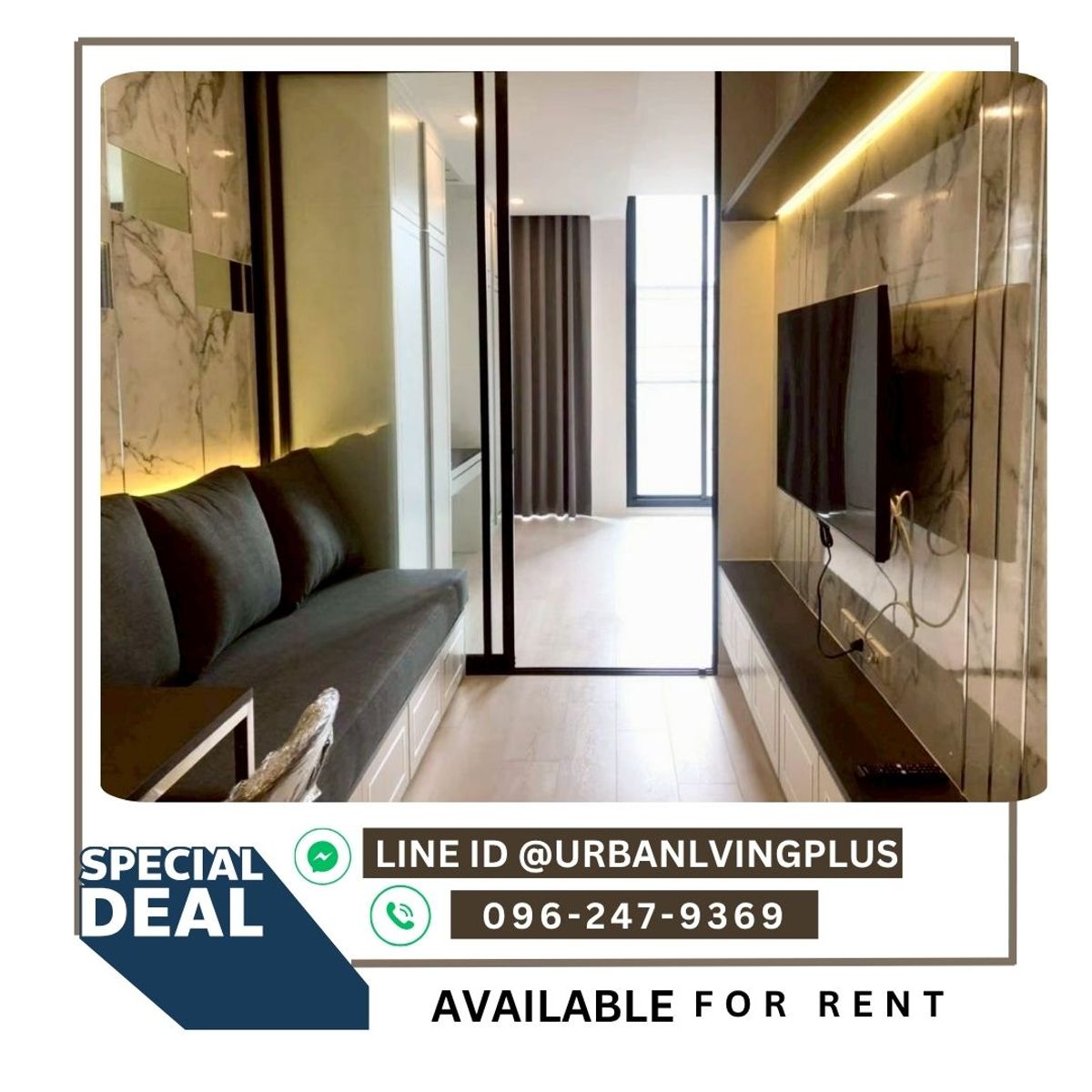 ให้เช่าคอนโดวิทยุ ชิดลม หลังสวน : ( U20250604600 ) Tel/Line 096-2479369 ให้เช่า โนเบิล เพลินจิตร 1 ห้องนอน, 1 ห้องน้ำ, 46 ตรม. ตกแต่งสวยมาก ราคาดีสุดดๆ!! 