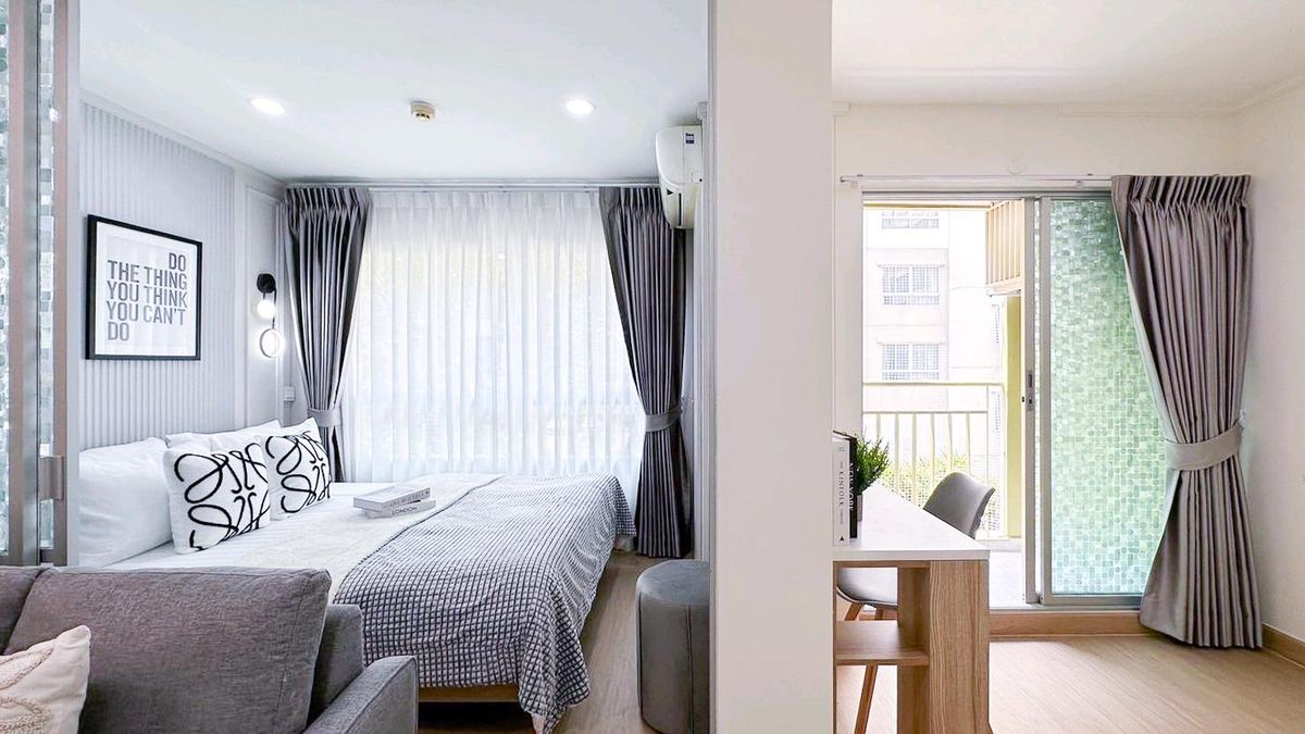 For SaleCondoPattanakan, Srinakarin : 💎 Beautiful room, clean, ready & quot; Lumpini & quot; on the golden location ⚡️ next to the Phatthanakan Rd. Tangible price! 👏👏👏