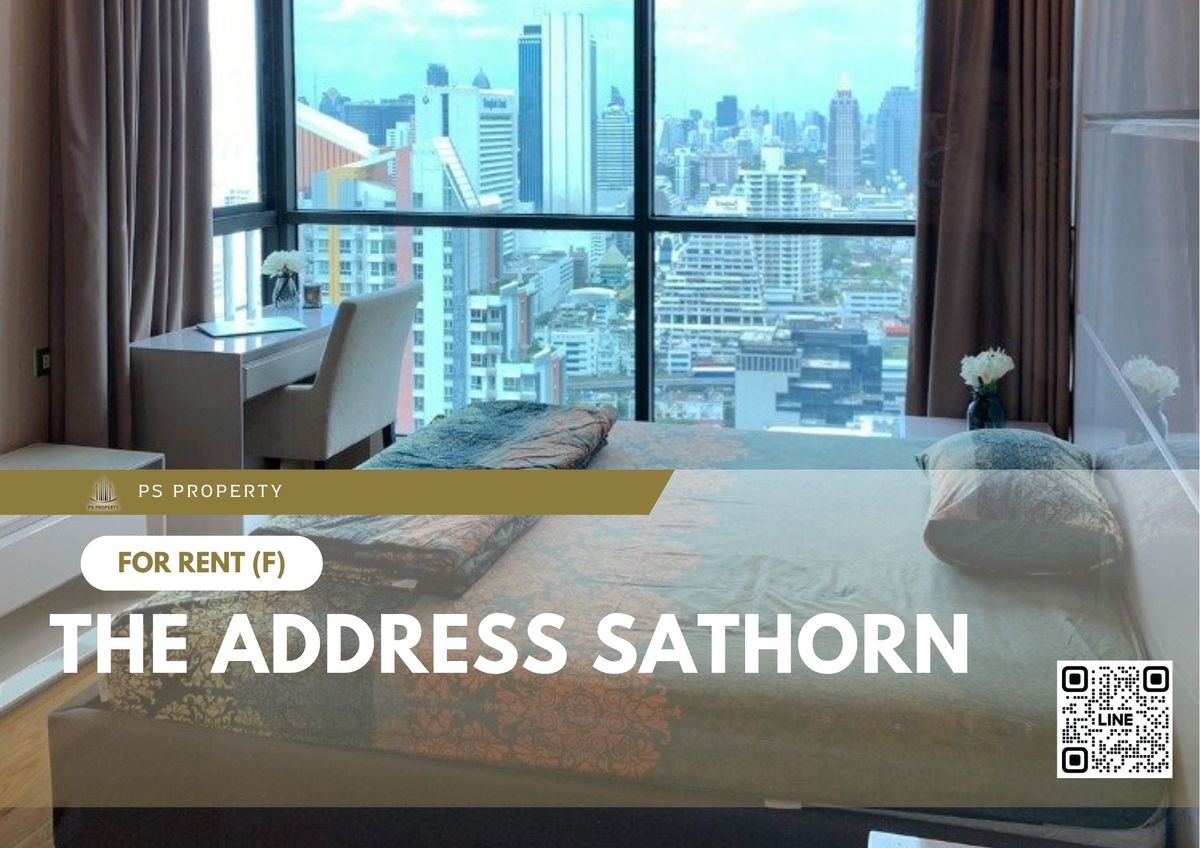 For RentCondoSathorn, Narathiwat : For rent 📍 The Address Sathorn 📍 2 bedrooms, 2 bathrooms, fully furnished and equipped with appliances